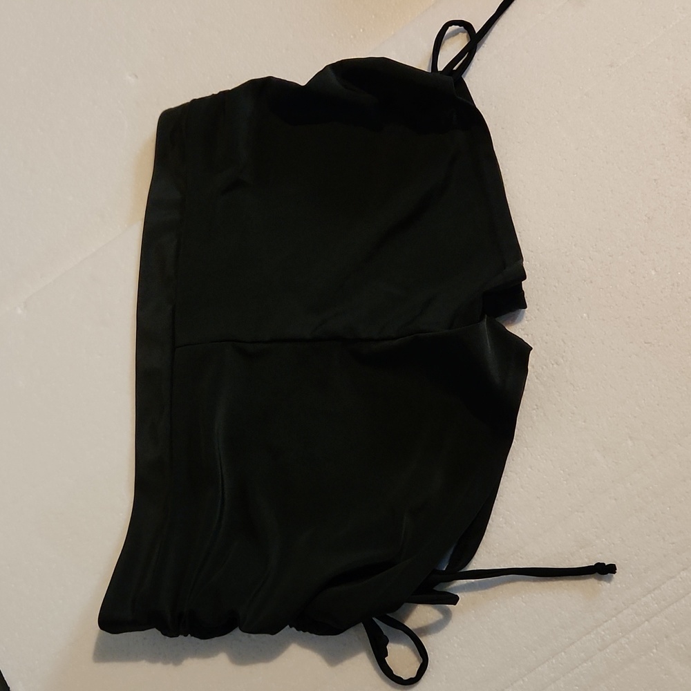 Swim suit short bottoms with ties on each side size XL  Black